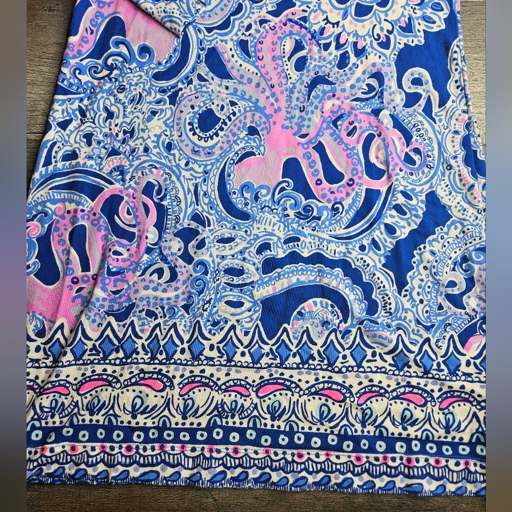 Lilly Pulitzer Sophie Dresw Blue Grotto Legga Sea Size XS Style 000655 - Picture 3 of 13